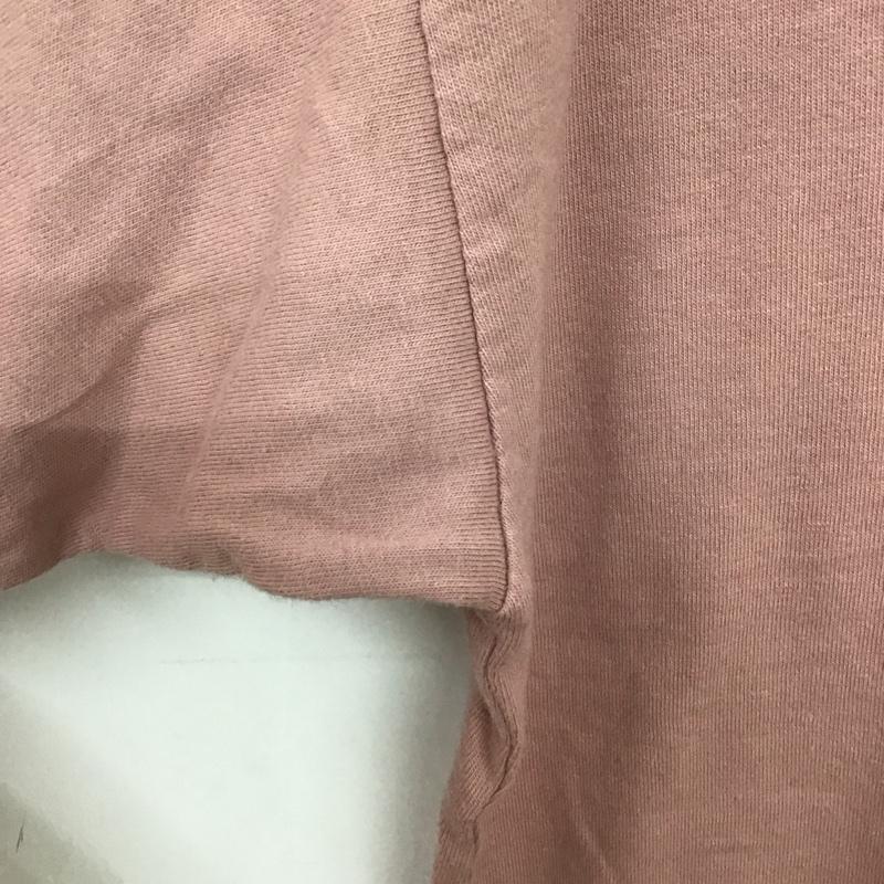 ムー mù_ Tシャツ 半袖 半袖カットソー 無地Tシャツ クルーネックカットソー 無地 桃 / ピンク /  メンズ USED 古着 中古 10150501