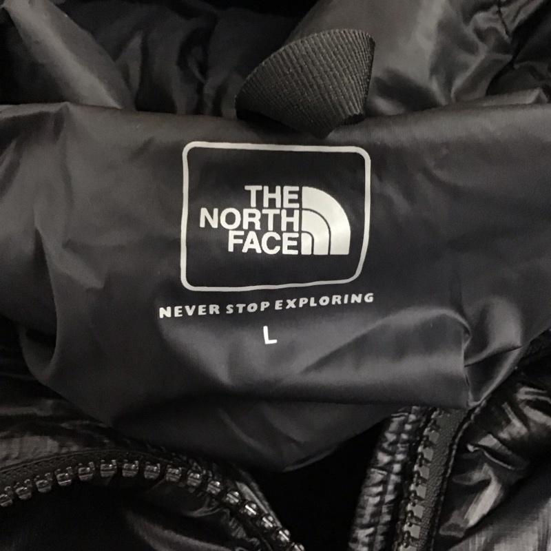 ザノースフェイス THE NORTH FACE ジャケット、上着 ジャンパー、ブルゾン ny81408z ダウンジャケット ジップアップジャケット アウター L ロゴ、文字 黒 / ブラック /  メンズ USED 古着 中古 10119152