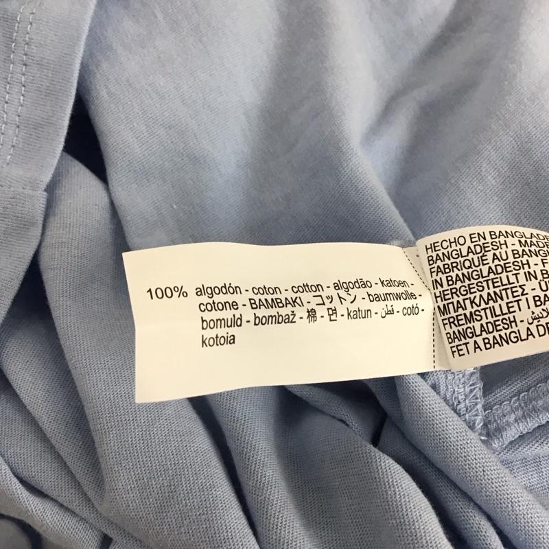 ザラ ZARA カットソー 半袖 3641 334 406 袖フリル S 無地 水色 / ライトブルー /  レディース USED 古着 中古 10116660