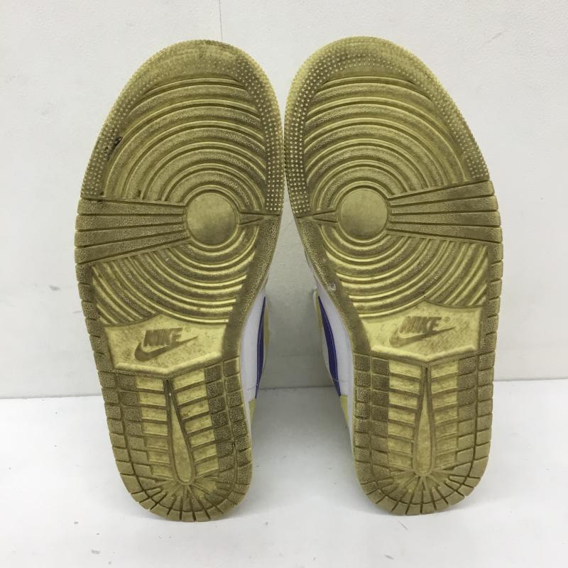 ナイキ NIKE スニーカー スニーカー BQ6472-701 Air Jordan 1 Mid Lemon Wash ウィメンズ 26.5cm ロゴ、文字 黄 / イエロー /  メンズ USED 古着 中古 10134014