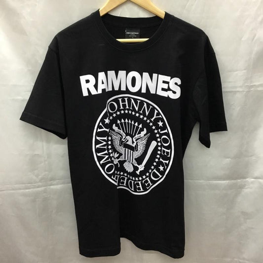 古着 USED Tシャツ 半袖 半袖カットソー プリントTシャツ クルーネックカットソー バンドTシャツ L プリント 黒 / ブラック /  メンズ USED 古着 中古 10106946