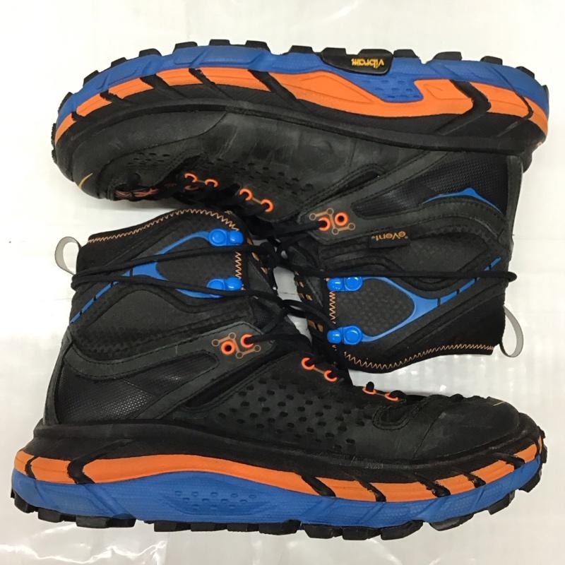 ホカオネオネ HOKA ONEONE スニーカー スニーカー 1008334 AOCF TOR ULTRA HI WP ANTHRACITE トレッキングシューズ 25cm 25.0cm ロゴ、文字 黒 / ブラック / X 青 / ブルー / X 橙 / オレンジ /  メンズ USED 古着 中古 10118198