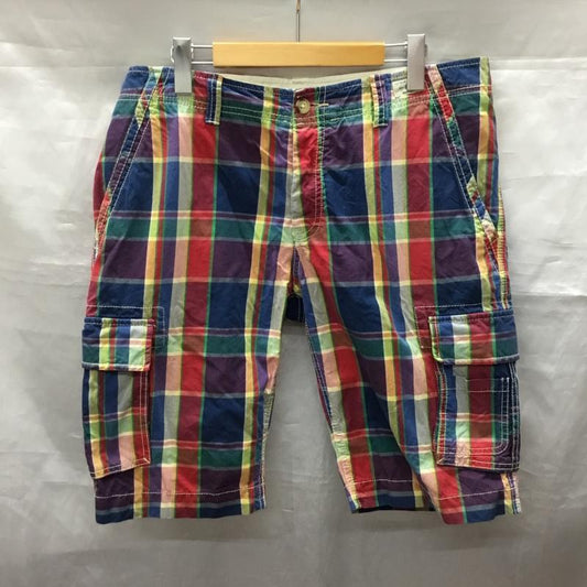 トミーヒルフィガー TOMMY HILFIGER パンツ ショートパンツ カーゴパンツ 34 チェック マルチカラー / マルチカラー /  メンズ USED 古着 中古 10118931