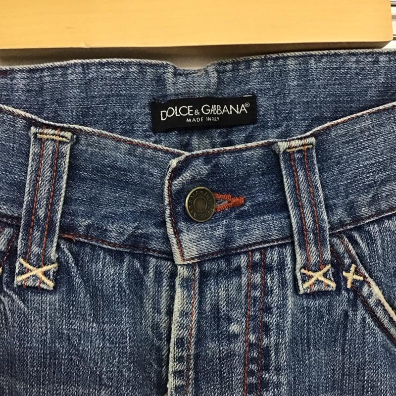ドルチェアンドガッバーナ DOLCE&GABBANA パンツ デニム、ジーンズ デニムパンツ スリムパンツ カジュアルパンツ 48 無地 インディゴ / インディゴ /  メンズ USED 古着 中古 10141254