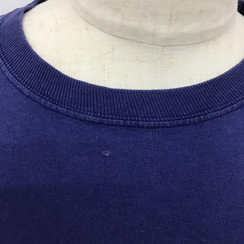 チャンピオン Champion Tシャツ 半袖 半袖カットソー プリントTシャツ クルーネックカットソー XXL ロゴ、文字 青 / ブルー /  メンズ USED 古着 中古 10125052