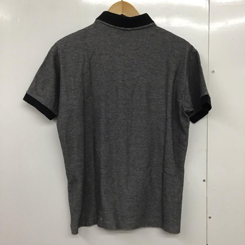 フレッドペリー FRED PERRY ポロシャツ 半袖 半袖ポロシャツ カラーシャツ 半袖カットソー L ロゴ、文字 灰 / グレー /  メンズ USED 古着 中古 10141667