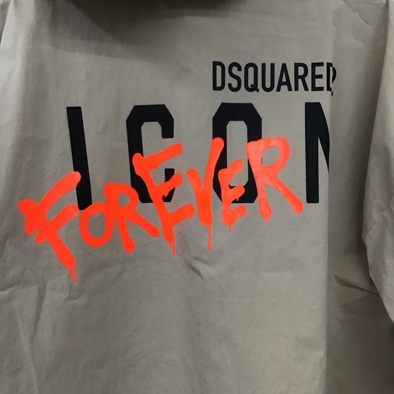 ディースクエアード DSQUARED2 ジャケット、上着 ジャケット、ブレザー ジップアップジャケットパーカー アウター ナイロンパーカー M ロゴ、文字 ベージュ / ベージュ /  メンズ USED 古着 中古 10146545