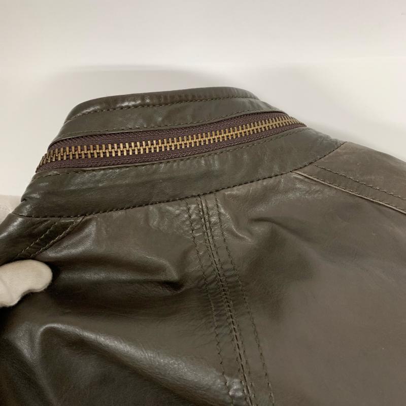 サキ saki ジャケット、上着 レザージャケット 無地 茶 / ブラウン /  メンズ USED 古着 中古 10033740