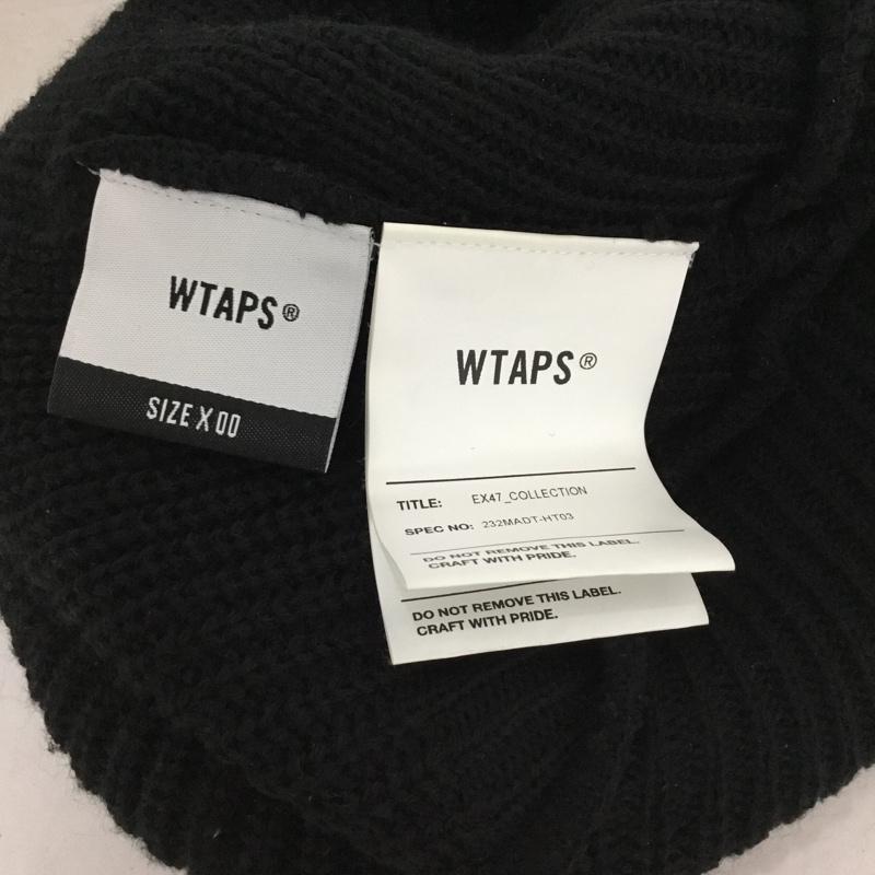 ダブルタップス WTAPS 帽子 ニット帽 232MADT-HT03 ビーニー ロゴ、文字 黒 / ブラック /  メンズ USED 古着 中古 10144426