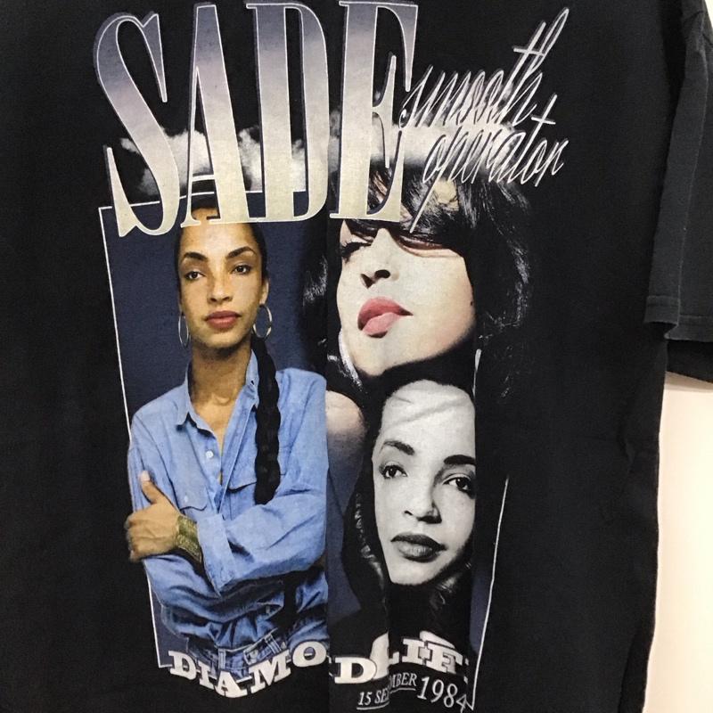 古着 USED Tシャツ 半袖 半袖カットソー プリントTシャツ クルーネックカットソー SADE XL プリント 紺 / ネイビー /  メンズ USED 古着 中古 10129871