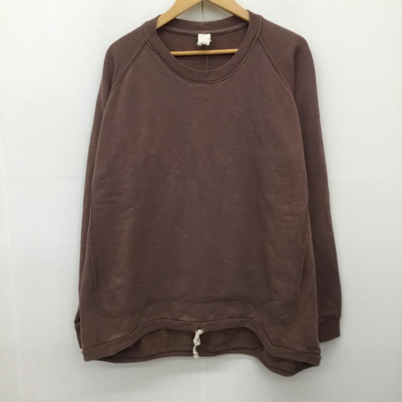 ＵＳフルギ US古着 トレーナー 長袖 o project M 無地 ダークブラウン / ダークブラウン /  メンズ USED 古着 中古 10138258