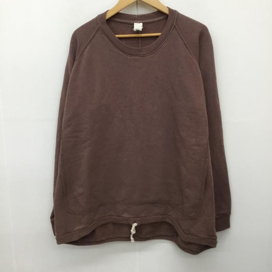 ＵＳフルギ US古着 トレーナー 長袖 o project M 無地 ダークブラウン / ダークブラウン /  メンズ USED 古着 中古 10138258