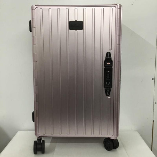 アンドフラット &.FLAT スーツケース、トランク スーツケース、トランク FL14-4-00001 折りたたみ ハードキャリーバッグ キャリーケース 箱有 ロゴ、文字 桃 / ピンク /  メンズ USED 古着 中古 10137508