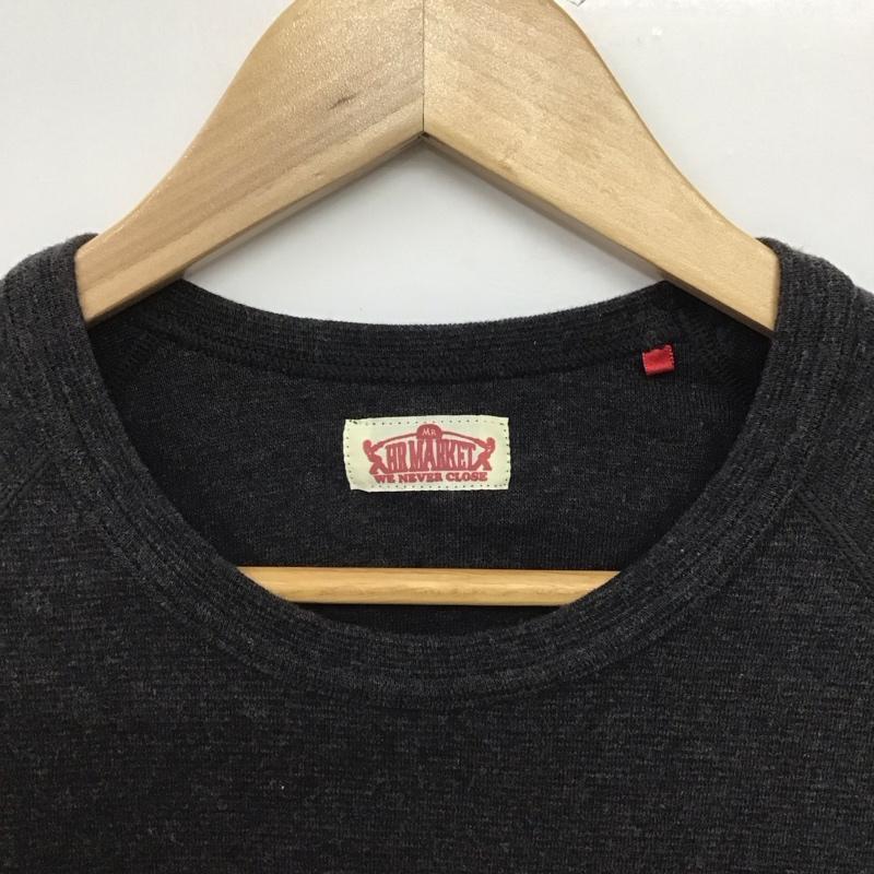 ハリウッドランチマーケット H.R MARKET Tシャツ 半袖 半袖カットソー 無地Tシャツ クルーネックカットソー 無地 ダークグレー / ダークグレー /  メンズ USED 古着 中古 10146832