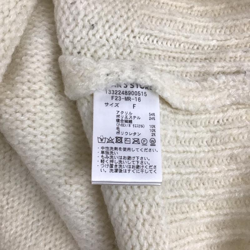 フリークスストア FREAK S STORE ニット、セーター 長袖 長袖ニットカットソー ニット セーター Vネックニット FREE 無地 白 / ホワイト /  レディース USED 古着 中古 10124571