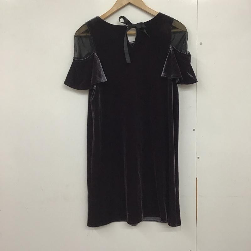 ジルスチュアート JILLSTUART ワンピース ひざ丈スカート S 無地 黒 / ブラック /  レディース USED 古着 中古 10142861