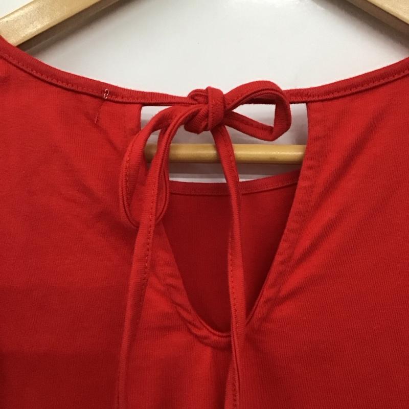 フリークスストア FREAK S STORE ワンピース ロングスカート 222-31105 Short sleeve dress FREE 無地 赤 / レッド /  レディース USED 古着 中古 10130559