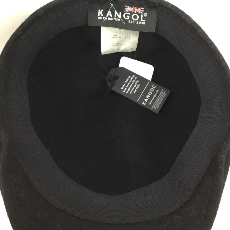 カンゴール KANGOL 帽子 ハンチング K0875FA SEAMLESS WOOL 507 タグ付き ロゴ、文字 黒 / ブラック /  メンズ USED 古着 中古 10125222