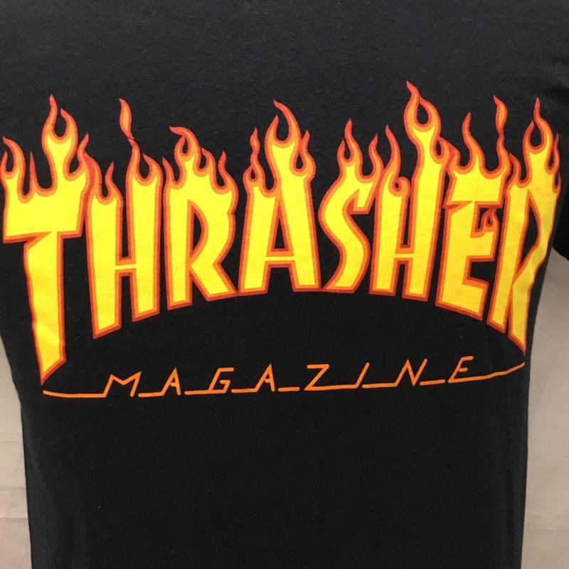 スラッシャー THRASHER Tシャツ 半袖 S ロゴ、文字 黒 / ブラック /  メンズ USED 古着 中古 10112735