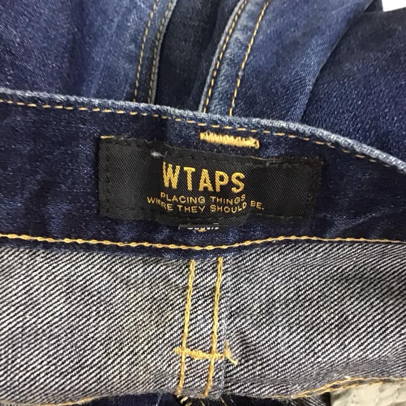 ダブルタップス WTAPS パンツ デニム、ジーンズ デニムパンツ ダメージ加工パンツ スリムパンツ S ダメージ加工 インディゴ / インディゴ /  メンズ USED 古着 中古 10109826