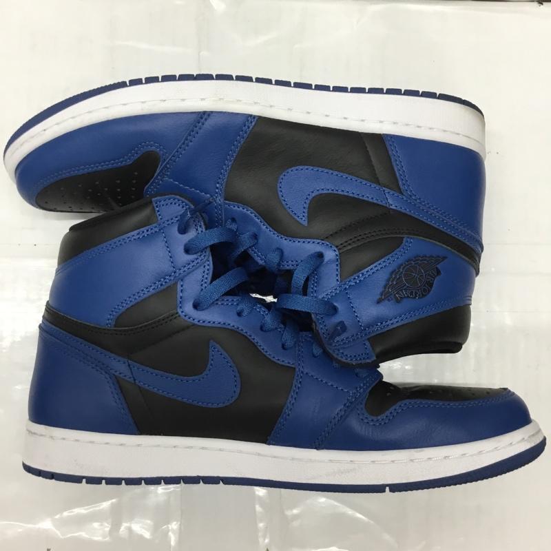 ナイキ NIKE スニーカー スニーカー 555088 404 AIR JORDAN 1 RETRO HIGH OG 29cm 箱有 29.0cm ロゴ、文字 黒 / ブラック / X 青 / ブルー /  メンズ USED 古着 中古 10111045
