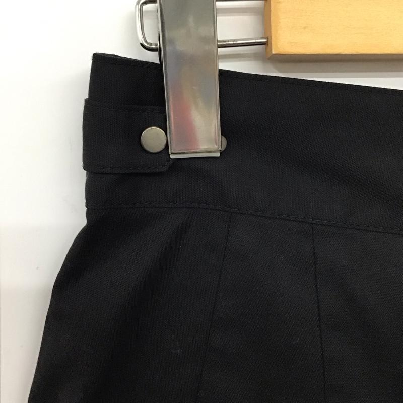 ユナイテッドアローズグリーンレーベルリラクシング UNITED ARROWS green label relaxing パンツ スラックス 3514-138-1834 サイドタブバレルテーパードパンツ ワイドパンツ スラックス 38 無地 黒 / ブラック /  レディース USED 古着 中古 10136741
