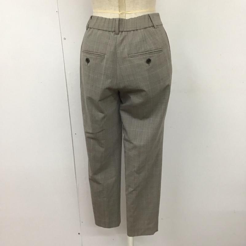 グリーンレーベルリラクシング green label relaxing パンツ スラックス 3514-138-1647 カチリラ テーパードパンツ 34 チェック 灰 / グレー /  レディース USED 古着 中古 10109665
