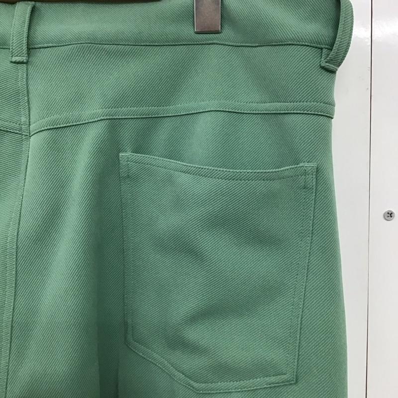 グラム glamb パンツ スラックス ワイドパンツ スラックスパンツ カジュアルパンツ ストレッチ L 無地 薄緑 / ライトグリーン /  メンズ USED 古着 中古 10144496