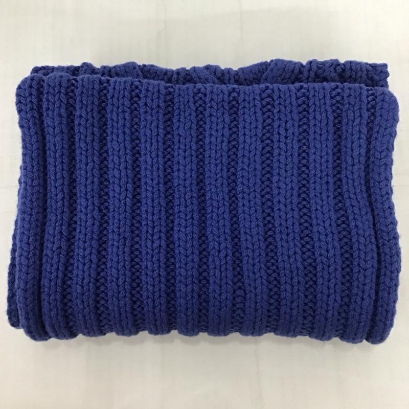 ウミキュウゼロハチ UMII908 マフラー マフラー 45RPM スヌード ウール  青 / ブルー /  メンズ USED 古着 中古 10111524