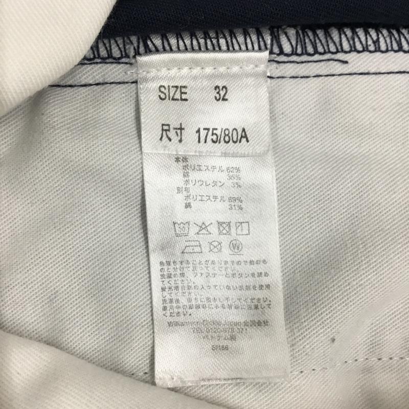 ディッキーズ Dickies パンツ デニム、ジーンズ dk006282 TCツイルストレッチクロップドパンツ7分丈 ワークパンツ 32インチ 無地 紺 / ネイビー /  メンズ USED 古着 中古 10118664