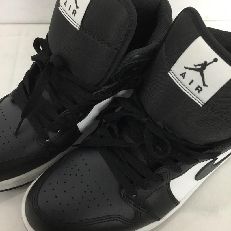 ナイキ NIKE スニーカー スニーカー DQ8426-010 JORDAN BRAND AIR JORDAN 1 MID 27cm 27.0cm ロゴ、文字 白 / ホワイト / X 黒 / ブラック /  メンズ USED 古着 中古 10133902