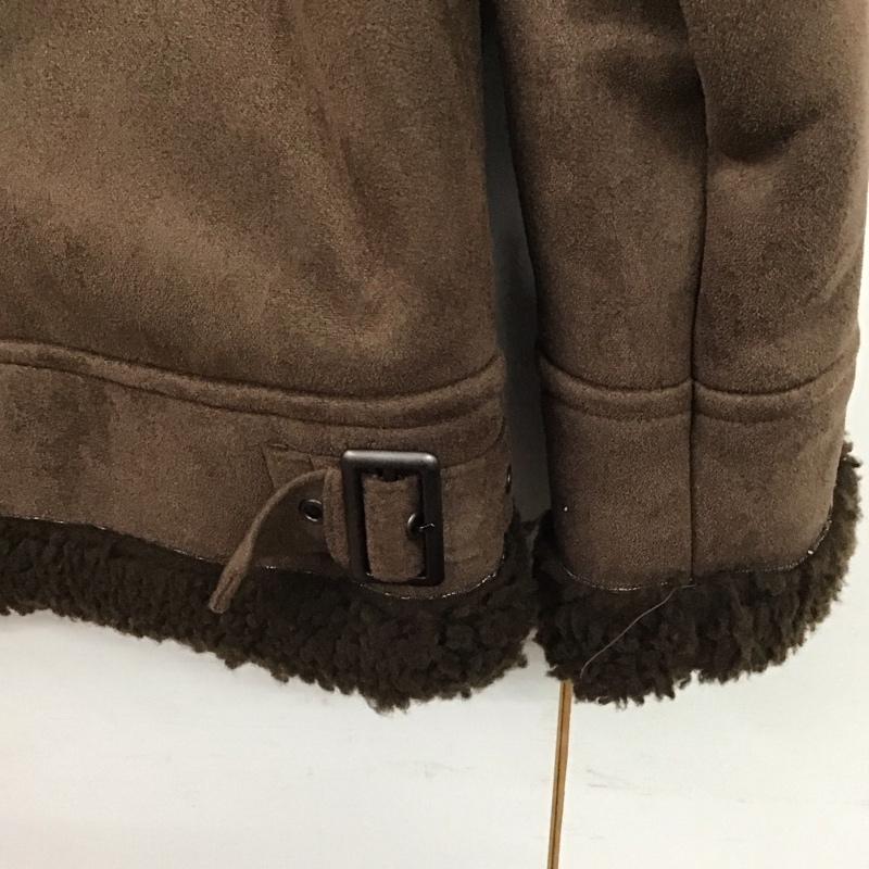 ローリーズファーム LOWRYS FARM ジャケット、上着 ジャケット、ブレザー lf720068 B3ジャケット ジップアップジャケット アウター FREE 無地 茶 / ブラウン /  レディース USED 古着 中古 10144199