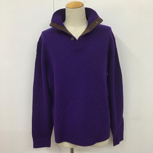 ポロバイラルフローレン Polo by RALPH LAUREN ニット、セーター 長袖 L 無地 紫 / パープル /  メンズ USED 古着 中古 10108092