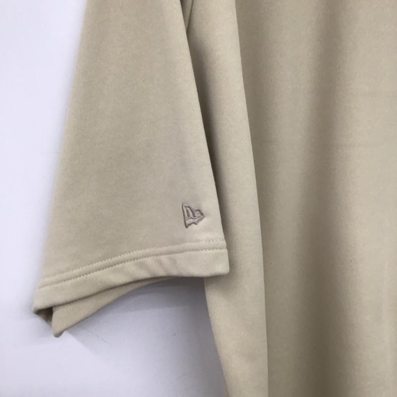ニューエラ NEW ERA Tシャツ 半袖 半袖カットソー プリントTシャツ クルーネックカットソー XL ロゴ、文字 ベージュ / ベージュ /  メンズ USED 古着 中古 10148116