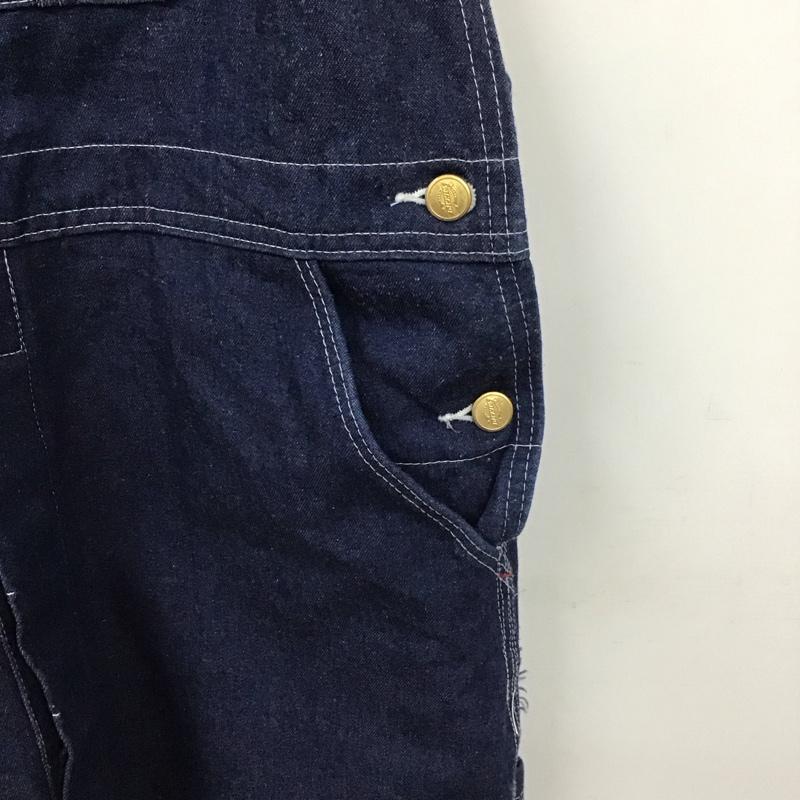 ディッキーズ Dickies サロペット・オーバーオール サロペット、オーバーオール ロゴ、文字 インディゴ / インディゴ /  メンズ USED 古着 中古 10137576