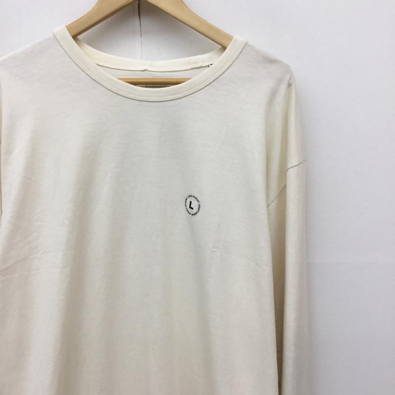 バンズ VANS カットソー 長袖 L ロゴ、文字 アイボリー / アイボリー /  メンズ USED 古着 中古 10134791