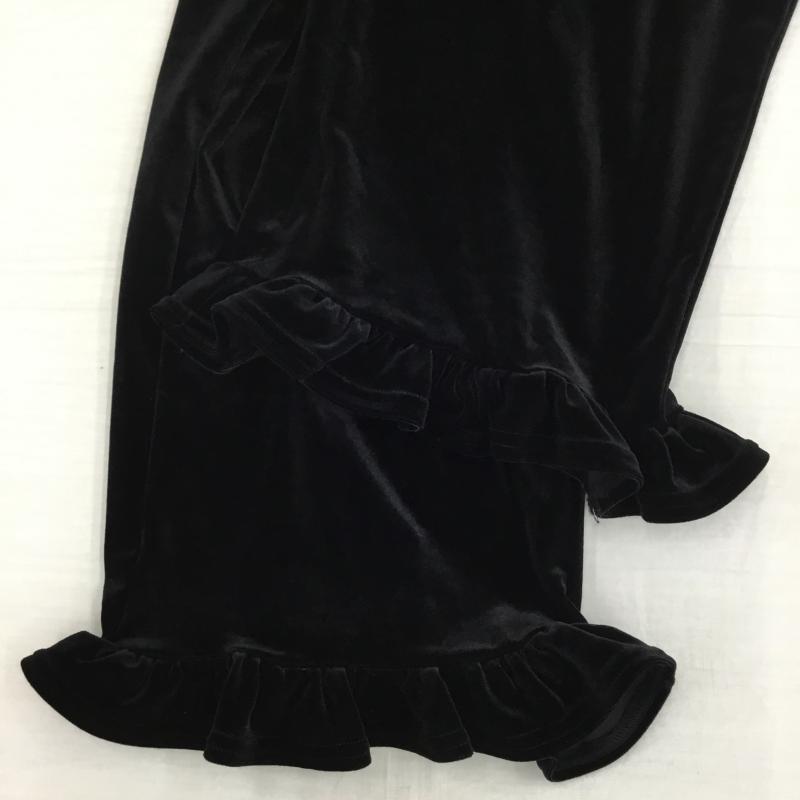 ローリーズファーム LOWRYS FARM パンツ スラックス LF523058AD ベロアパンツ FREE 無地 黒 / ブラック /  レディース USED 古着 中古 10142028
