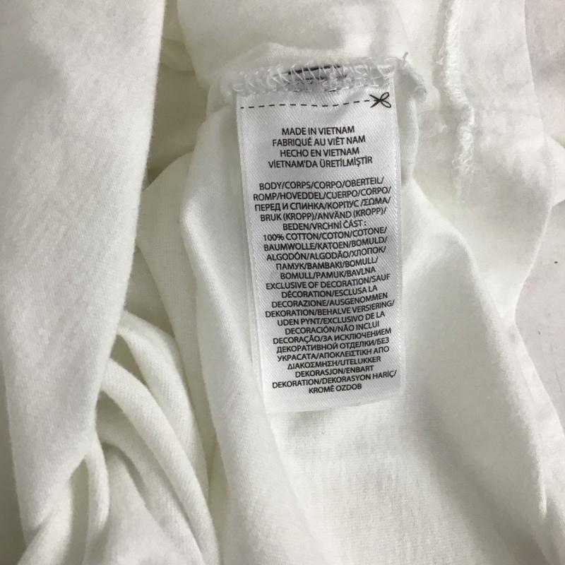 ポロラルフローレン POLO RALPH LAUREN Tシャツ 半袖 半袖カットソー 無地Tシャツ Vネックカットソー S ロゴ、文字 白 / ホワイト /  メンズ USED 古着 中古 10138919