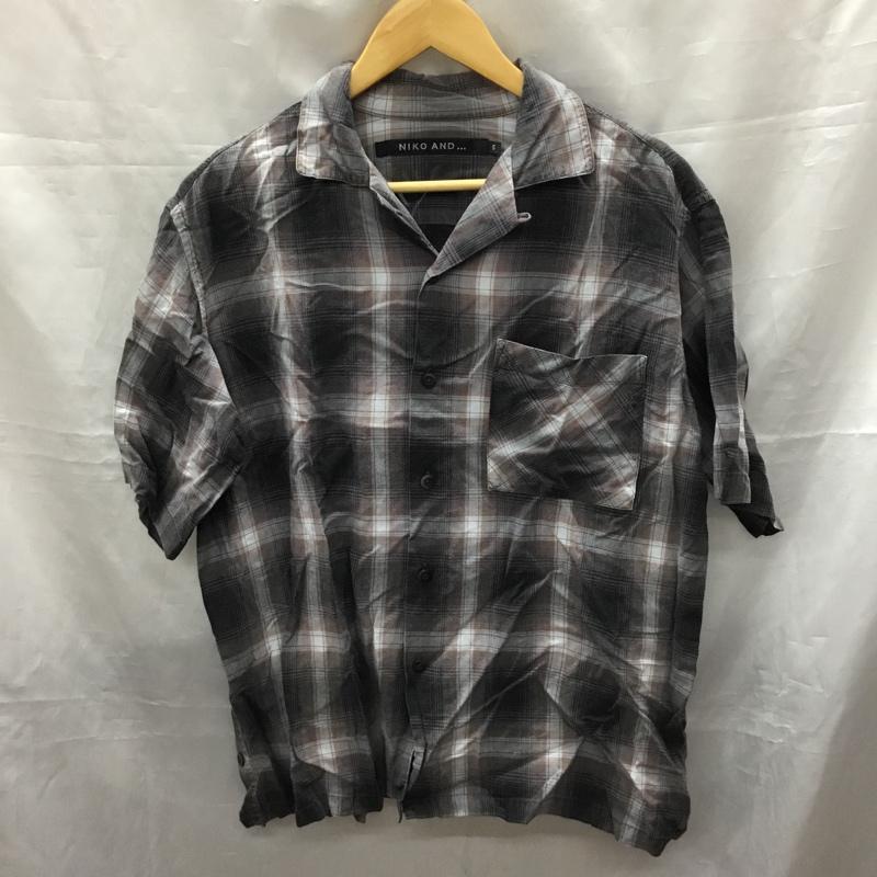 ニコアンド niko and... シャツ、ブラウス 半袖 H223MA08AD 開襟 オープンカラー S チェック マルチカラー / マルチカラー /  メンズ USED 古着 中古 10117787