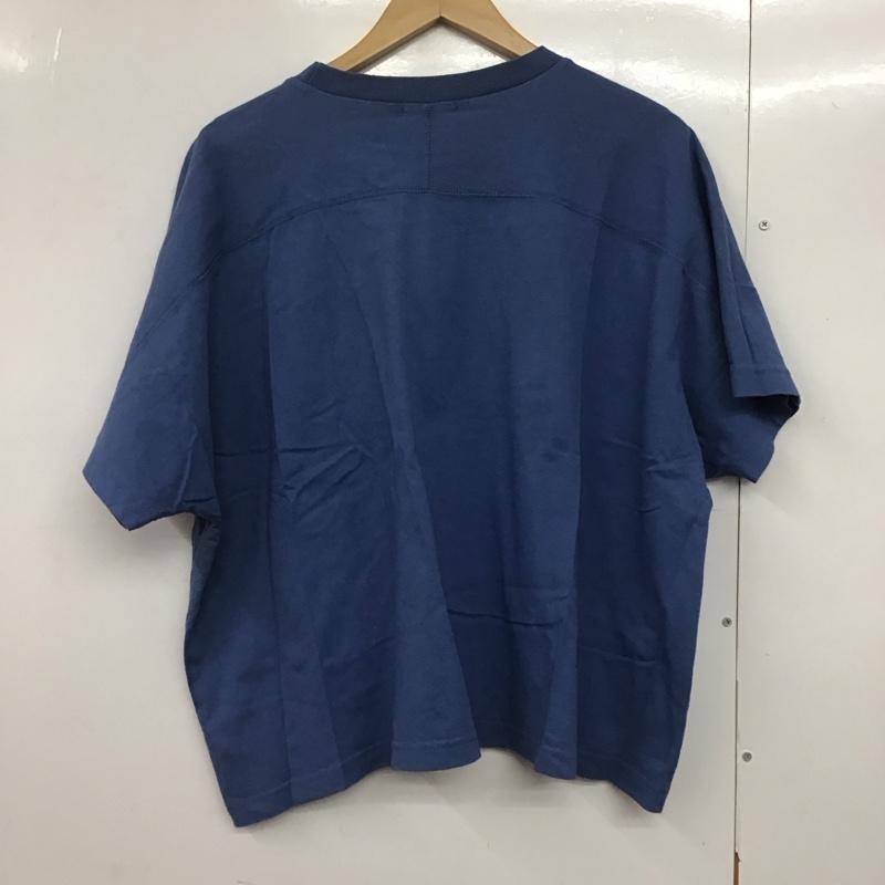 サマンサモスモス Samansa Mos2 Tシャツ 半袖 1211314 ロゴプリントゆるTシャツ FREE ロゴ、文字 青 / ブルー /  レディース USED 古着 中古 10144106