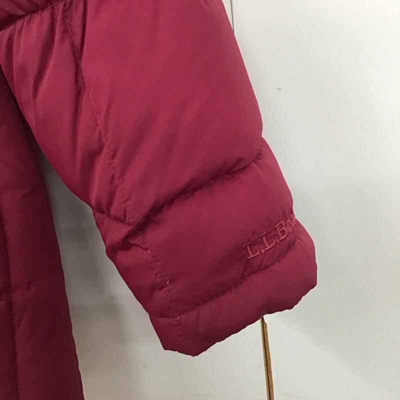 エルエルビーン L.L.Bean ジャケット、上着 ジャケット、ブレザー ジップアップジャケット アウター ダウンジャケット S 無地 えんじ / ワインレッド /  レディース USED 古着 中古 10136453