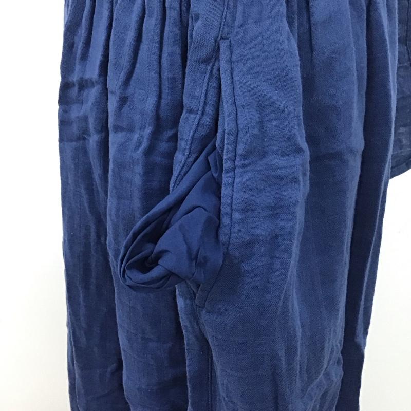 マウジー MOUSSY ワンピース ロングスカート 010CAS30-5950 Wガーゼ FREE 無地 青 / ブルー /  レディース USED 古着 中古 10112243