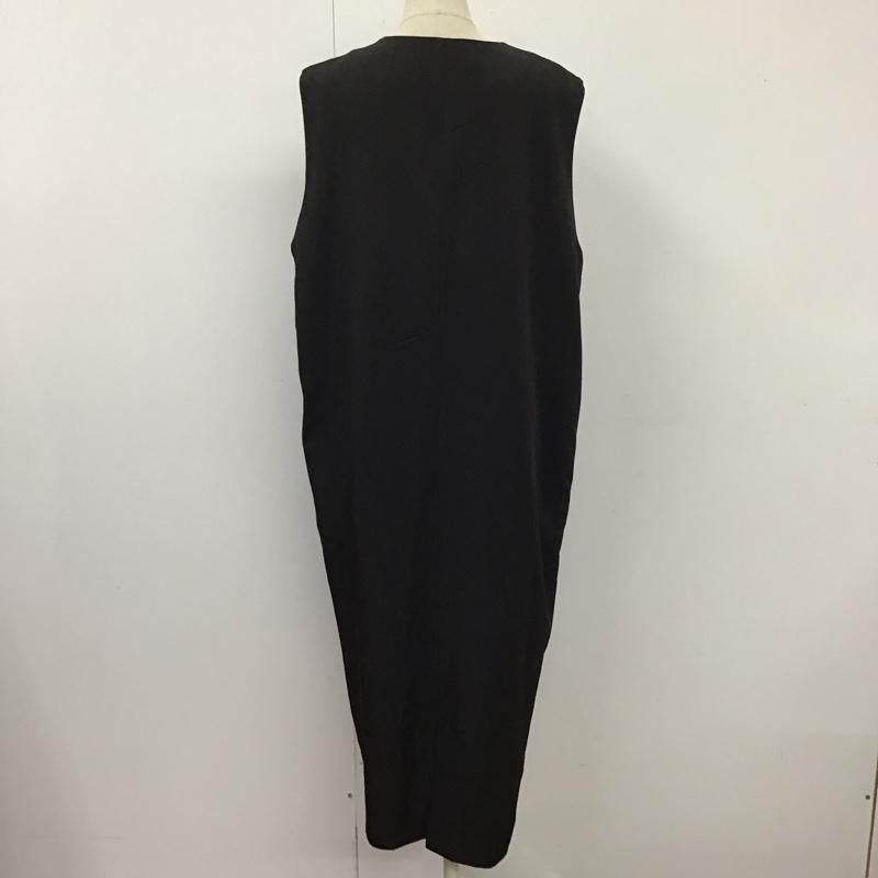アントマリーズ Aunt Marie s ワンピース ロングスカート AMGFA0621006 深スリットジャンスカ FREE 無地 黒 / ブラック /  レディース USED 古着 中古 10115491
