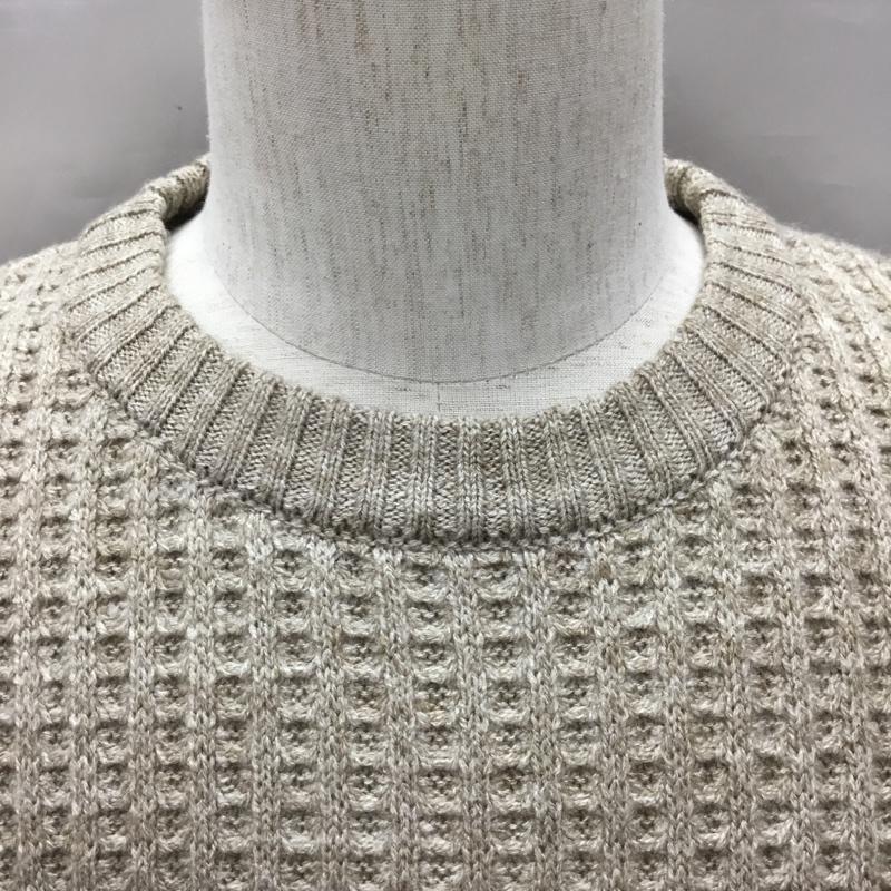 ビームス ハート BEAMS HEART ニット、セーター 長袖 長袖ニットカットソー ニット セーター クルーネックニット M 総柄 茶 / ブラウン /  メンズ USED 古着 中古 10116582
