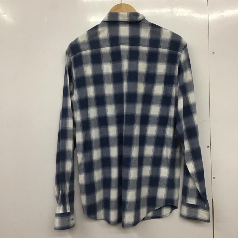 シュプリーム Supreme シャツ、ブラウス 長袖 コットン ワークシャツ M チェック 青 / ブルー / X 白 / ホワイト /  メンズ USED 古着 中古 10146352