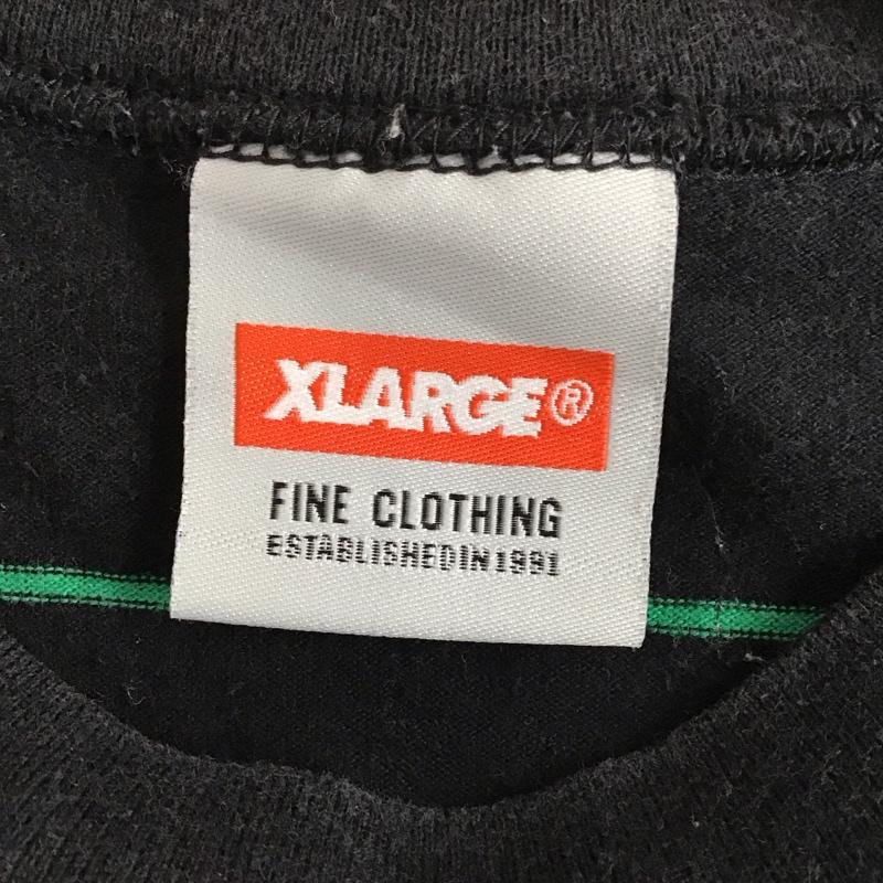 エクストララージ XLARGE Tシャツ 半袖 半袖カットソー プリントTシャツ クルーネックカットソー L プリント 黒 / ブラック /  メンズ USED 古着 中古 10129692