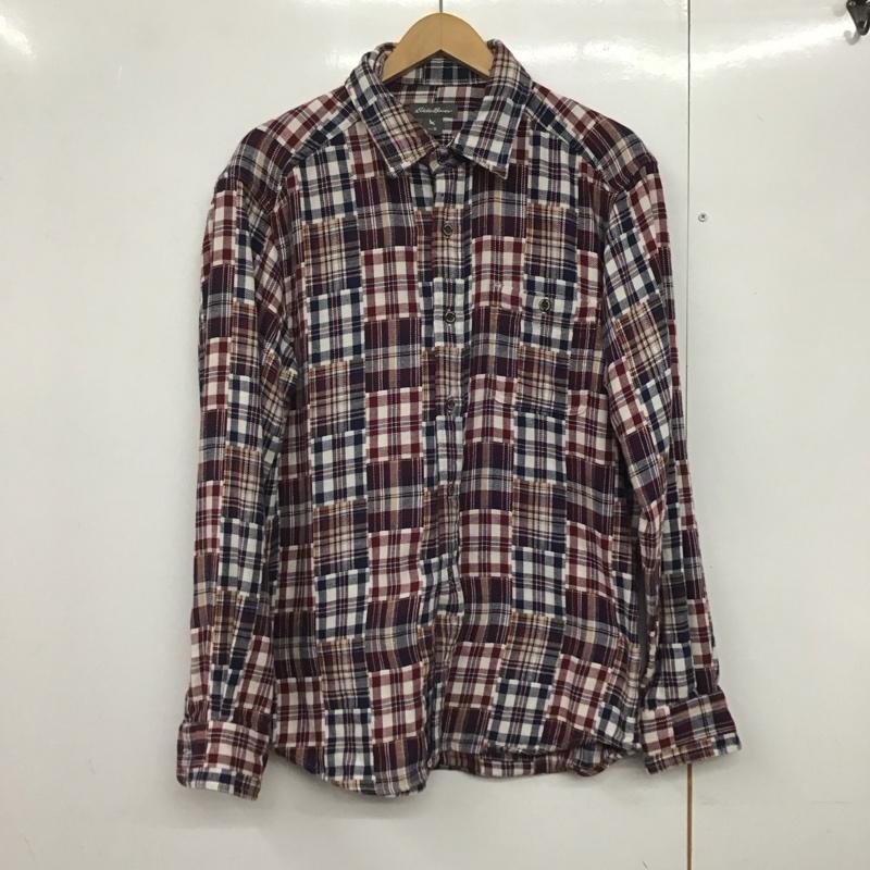 エディーバウアー Eddie Bauer シャツ、ブラウス 長袖 M チェック マルチカラー / マルチカラー /  メンズ USED 古着 中古 10141182