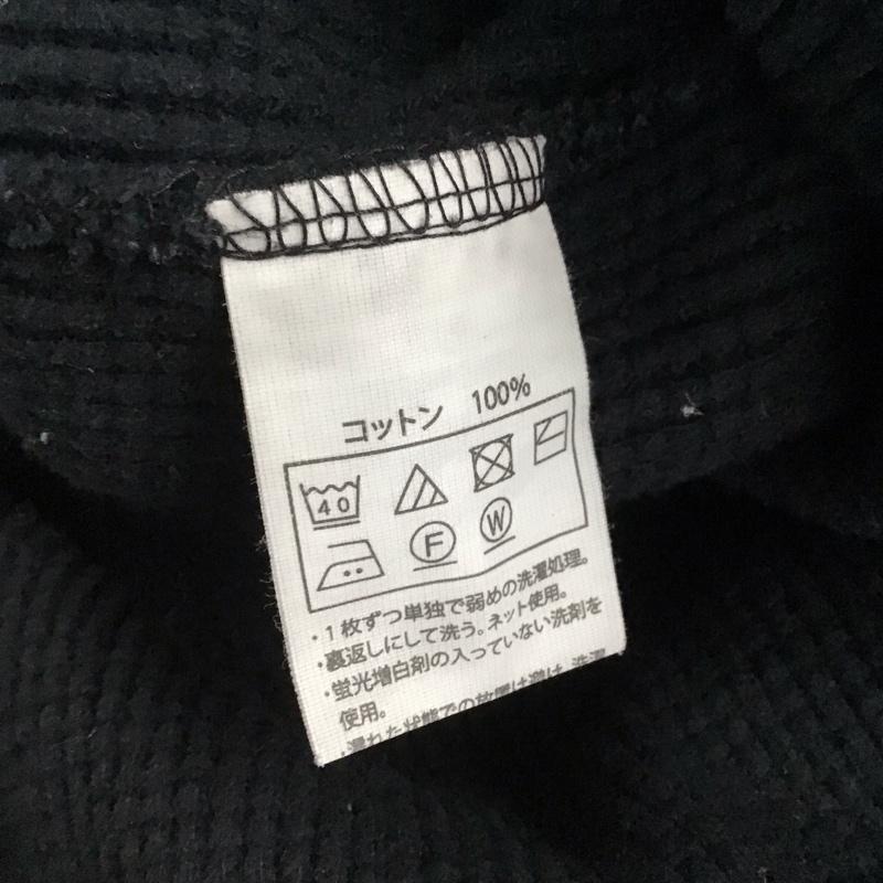 クーティープロダクションズ COOTIE PRODUCTIONS トレーナー 長袖 長袖スウェット ワッフル クルーネックカットソー L 無地 黒 / ブラック /  メンズ USED 古着 中古 10140839