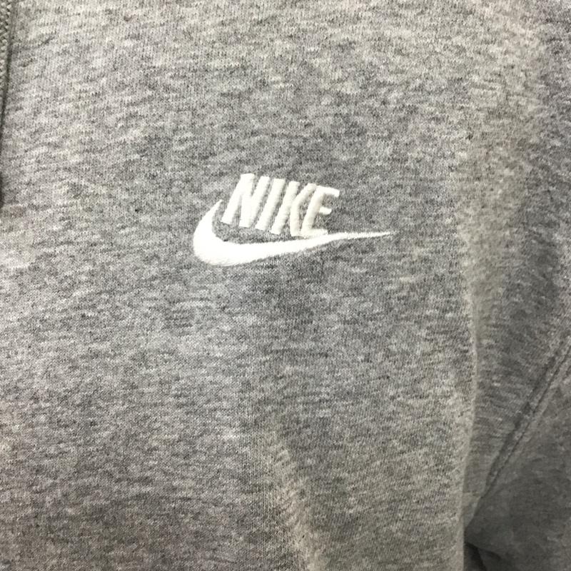 ナイキ NIKE パーカー 長袖 bv2649-063 スウェットパーカー 長袖スウェット スポーツウェア XXL ロゴ、文字 灰 / グレー /  メンズ USED 古着 中古 10115129
