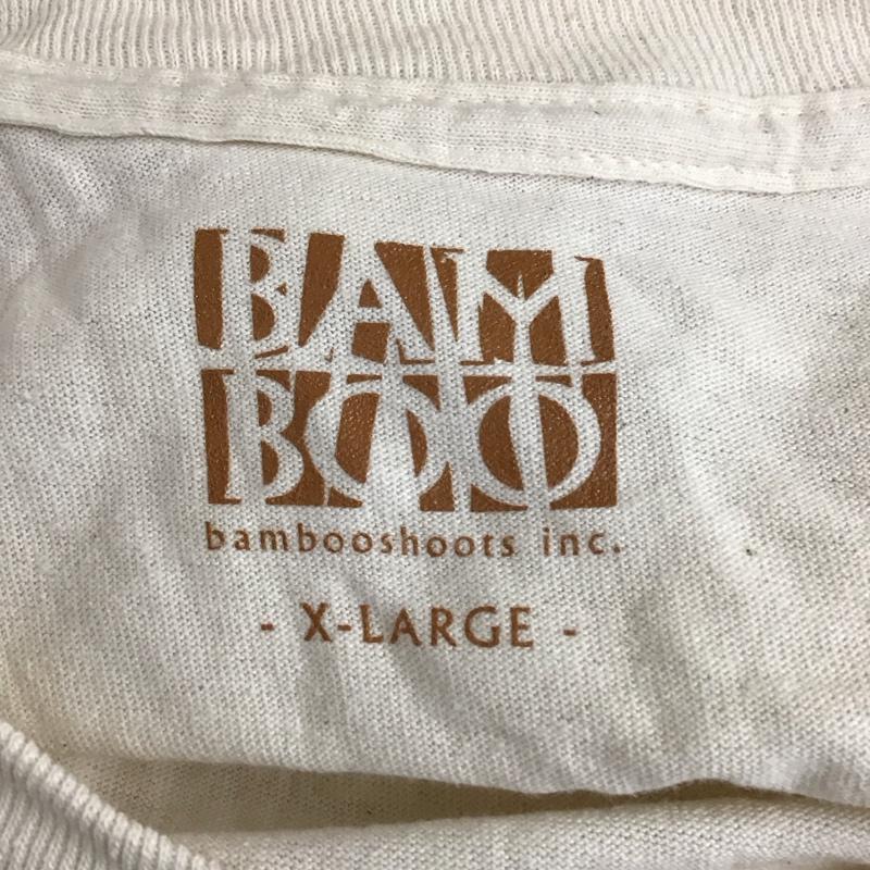 バンブーシュート BAMBOO SHOOTS カットソー 長袖 長袖カットソー クルーネックカットソー ロングスリーブカットソー プリントTシャツ XL プリント ベージュ / ベージュ /  メンズ USED 古着 中古 10114686